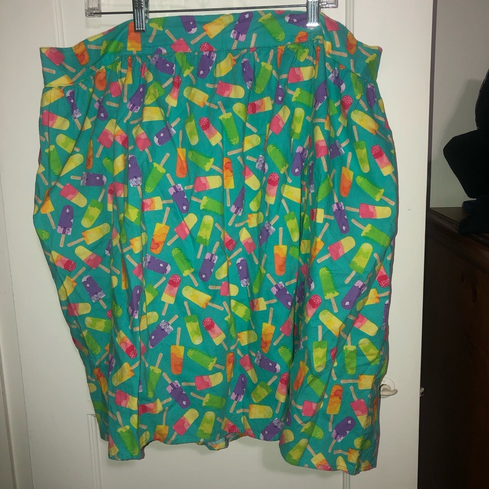 Lollipop print plus sized skirt -100% cotton!!